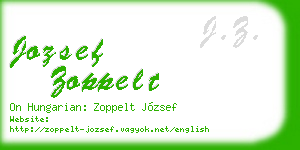 jozsef zoppelt business card