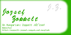 jozsef zoppelt business card